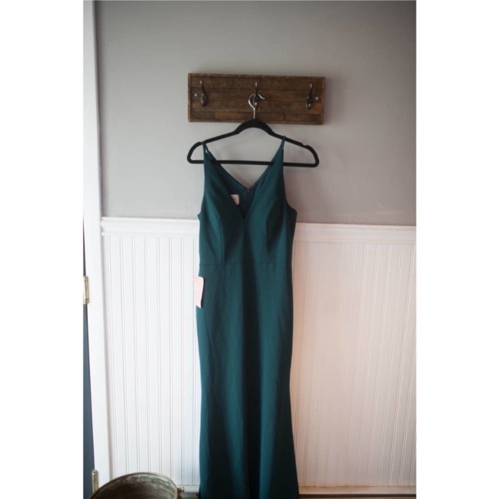 BHLDN Teal Sleeveless Maxi Dress